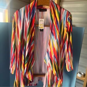 travel elements womens Throw Jacket Size Medium Multi Color  Brand New With Tags